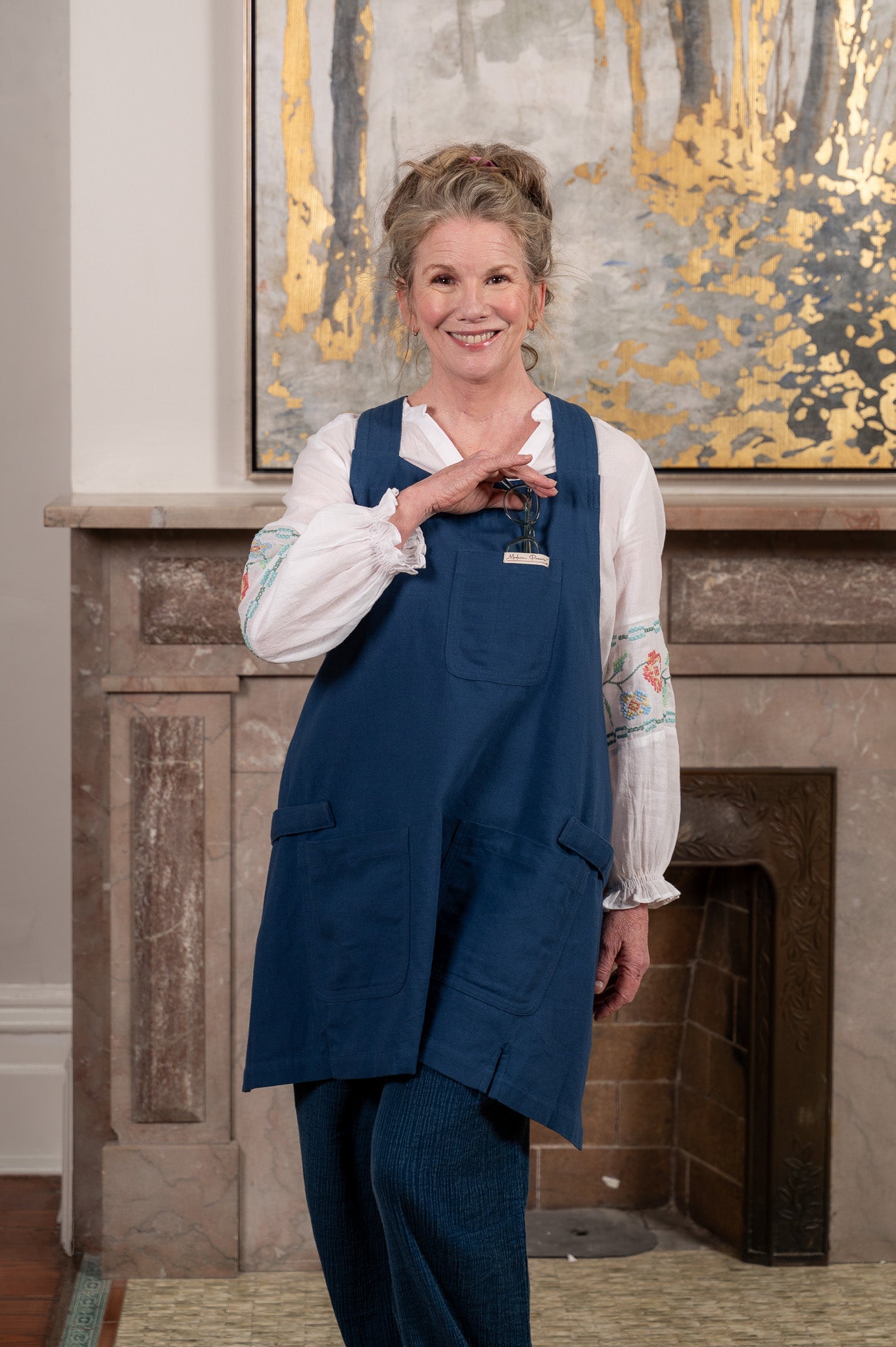 Prairie Essentials Apron in Navy