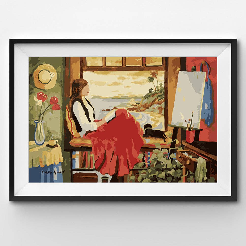 She's an artist - A Paint by Numbers Kit