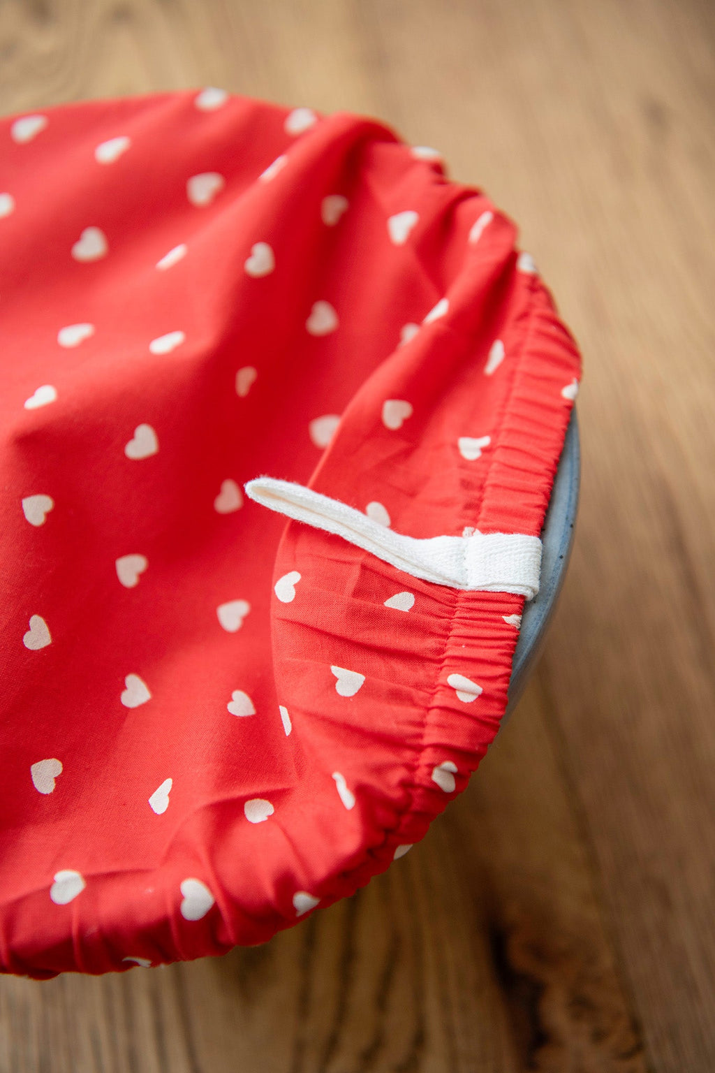 Strawberry Gingham Bowl Covers, Set of 2